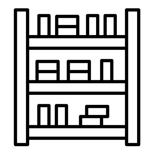 Library Shelves Icon