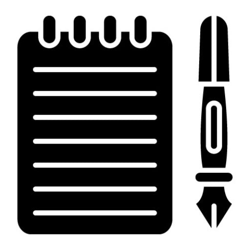 Notebook Glyph Icon | Library