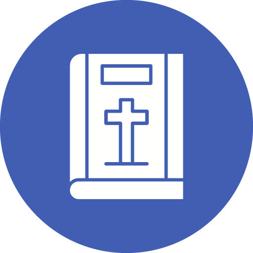 Bible Glyph Circle Icon