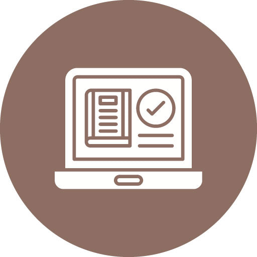 Online Booking Glyph Circle Icon