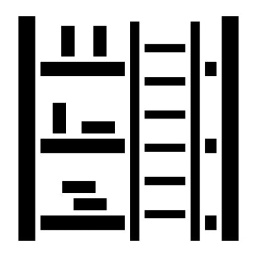 Library Ladder Glyph Icon