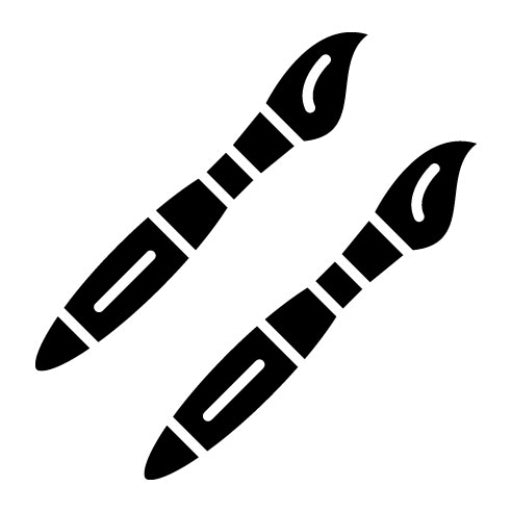 Brush Glyph Icon | Cosmetics
