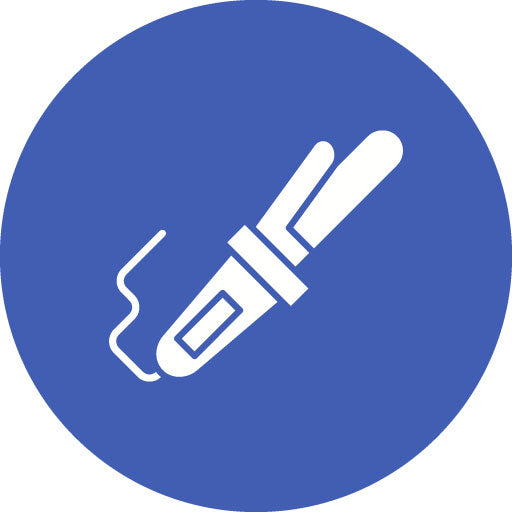 Curling Glyph Circle Icon