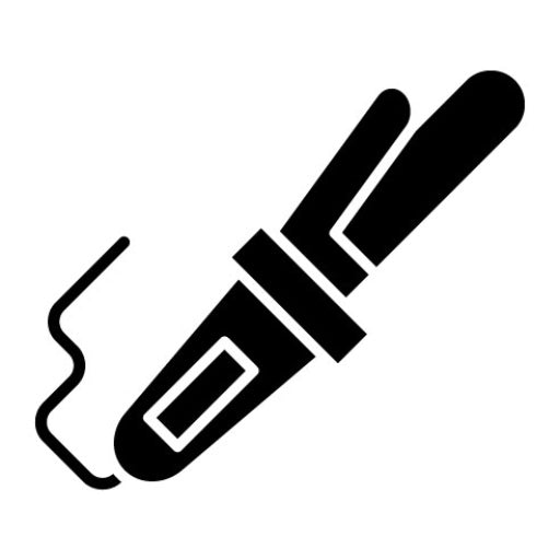Curling Glyph Icon