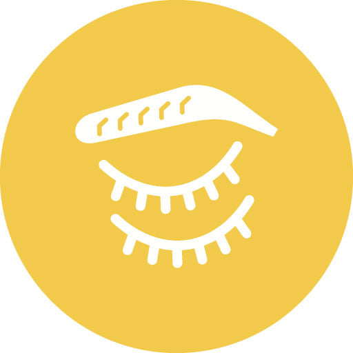 Eyebrow Glyph Circle Icon