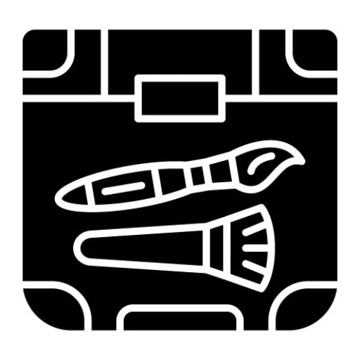 Makeup Container Glyph Icon