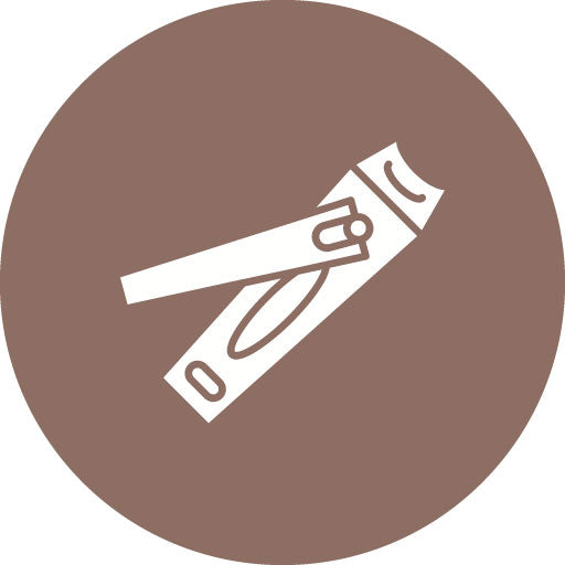 Nail Clipper Glyph Circle Icon