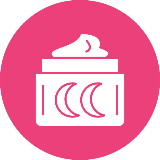 Night Cream Glyph Circle Icon