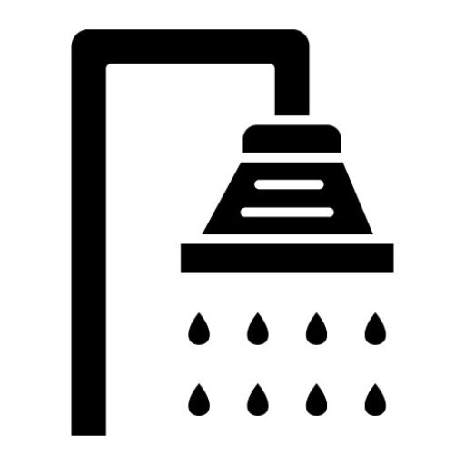 Shower Glyph Icon