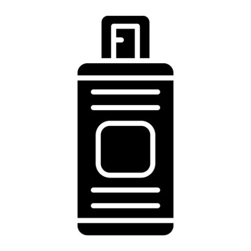 Spray Glyph Icon | Cosmetics
