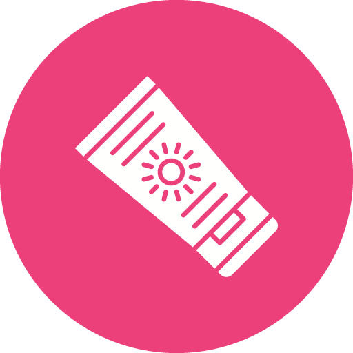 Suncream Glyph Circle Icon