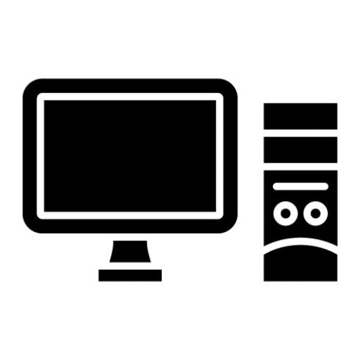 Computer Glyph Icon | Productivity