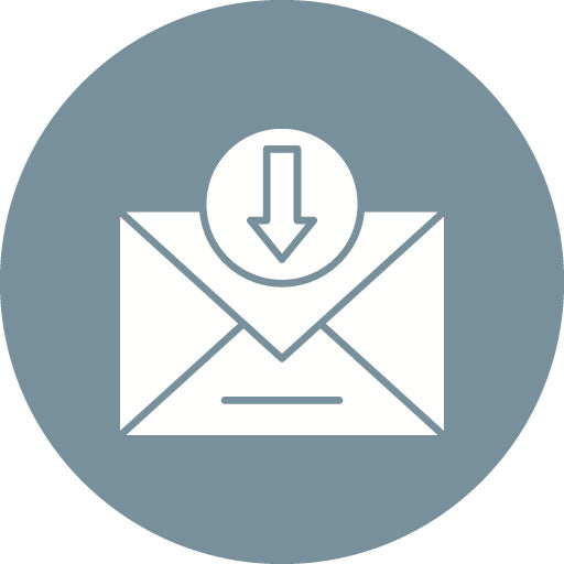 Inbox Glyph Circle Icon