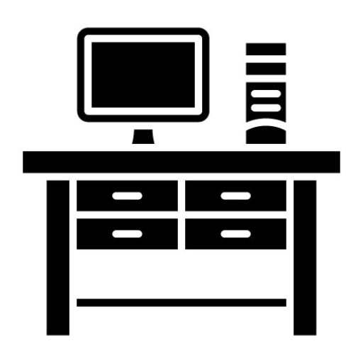 Workplace Glyph Icon | Productivity