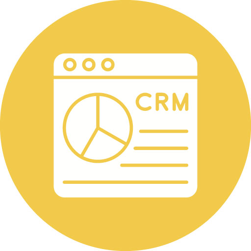 CRM Glyph Circle Icon