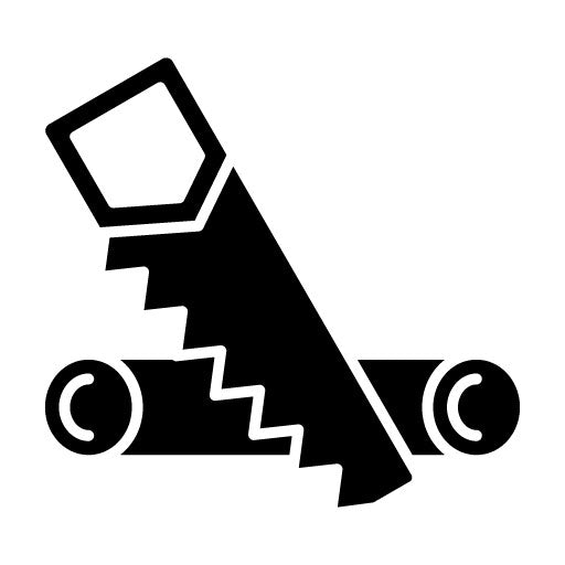 Wood Cutter Glyph Icon