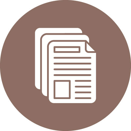 Documents Glyph Circle Icon