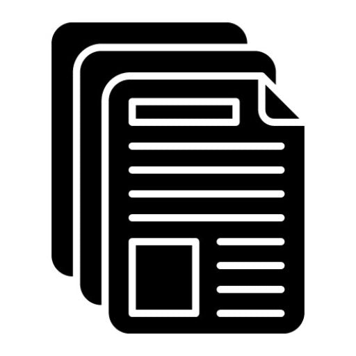 Documents Glyph Icon | Productivity