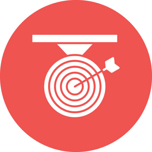 Goal Glyph Circle Icon