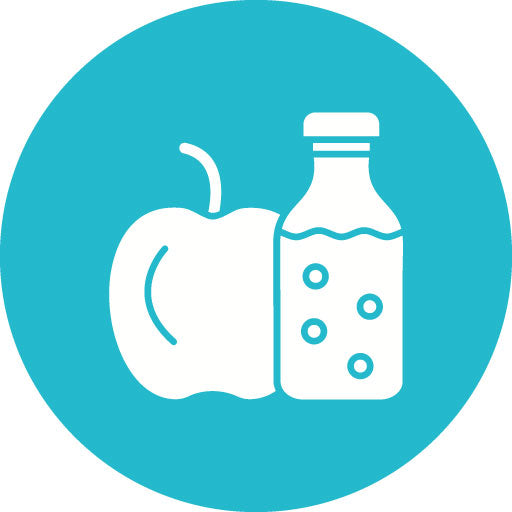 Healthy Food Glyph Circle Icon