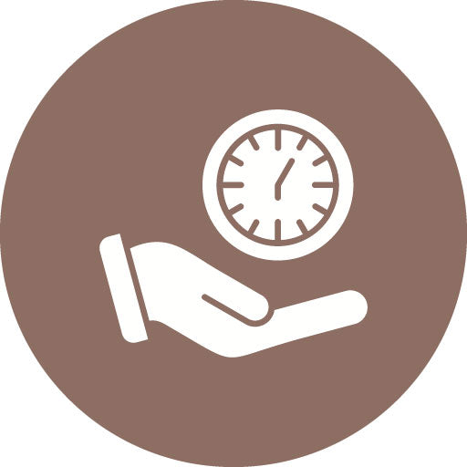 Save Time Glyph Circle Icon