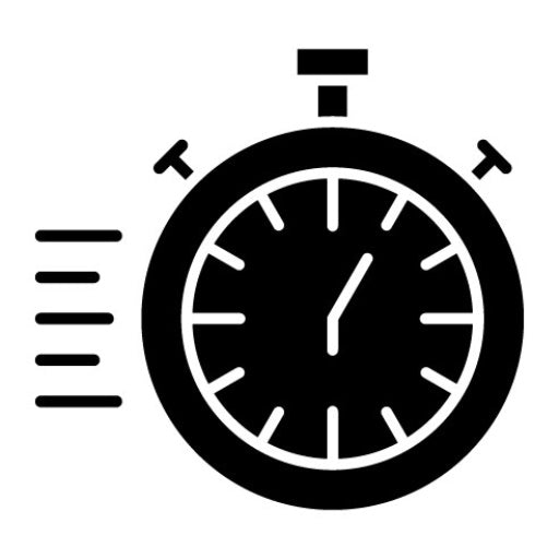 Stopwatch Glyph Icon | Productivity