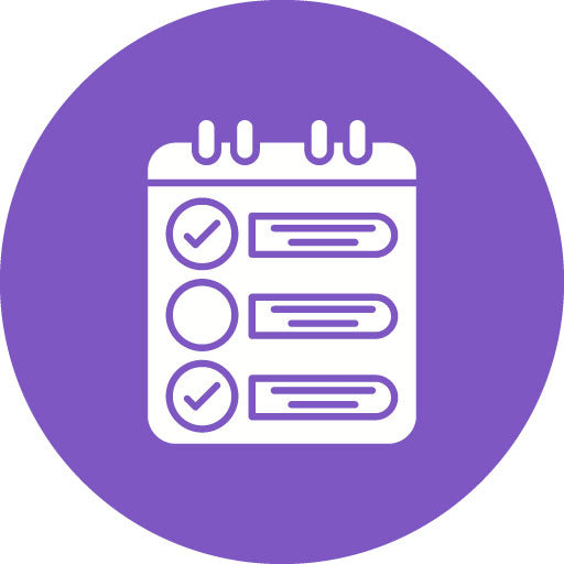 To Do List Glyph Circle Icon