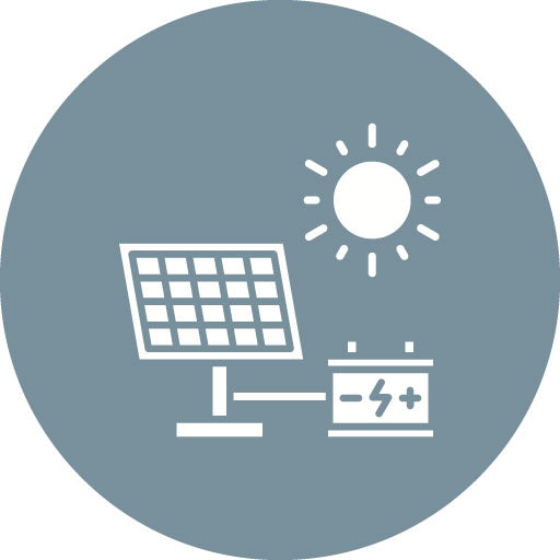 Solar Energy Glyph Circle Icon