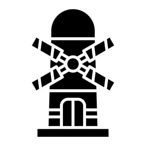 Windmill Glyph Icon | Smart City