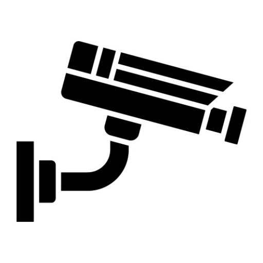 CCTV Camera Glyph Icon | Smart City