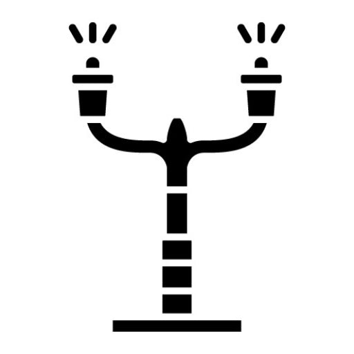 Smart Lighting Glyph Icon