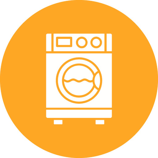 Washing Machine Glyph Circle Icon