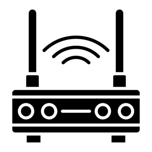 Wifi Router Glyph Icon | Smart City