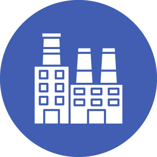 Industry Glyph Circle Icon