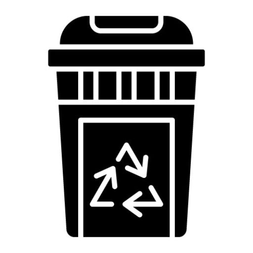Waste Glyph Icon | Smart City