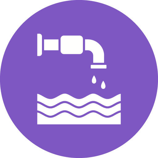 Water Management Glyph Circle Icon