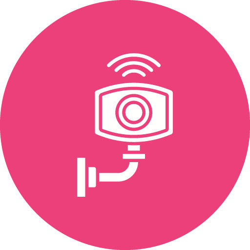 Surveillance Glyph Circle Icon