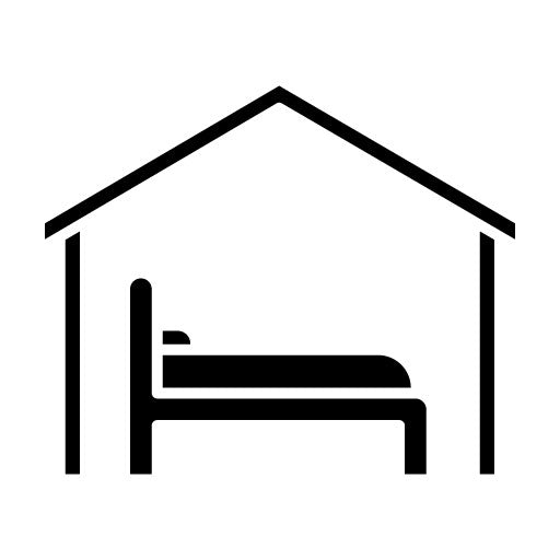 Accomodation Glyph Icon | Immigration