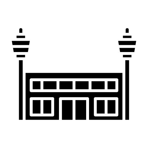 Airport Glyph Icon | Immigration