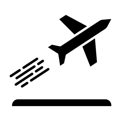 Plane Departure Glyph Icon