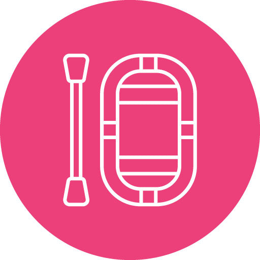 Dinghy Line Circle Icon