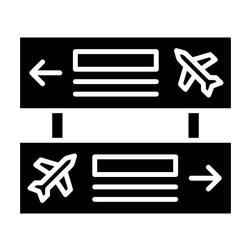 Directions Glyph Icon | Immigration