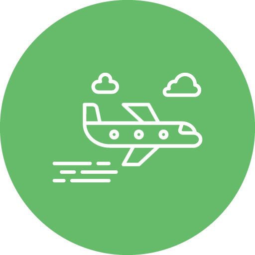 Flight Line Circle Icon