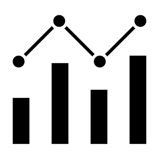 Bar Chart Glyph Icon | Immigration