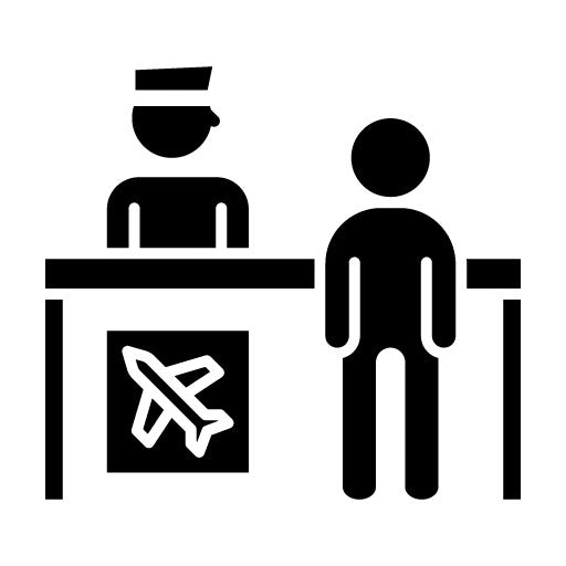 Information Glyph Icon | Immigration
