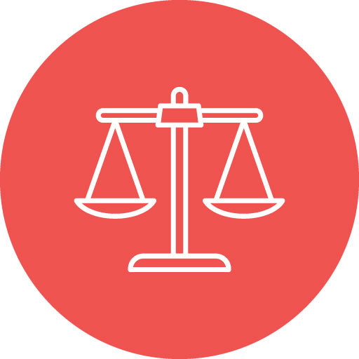 Law Line Circle Icon