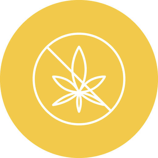 No Drugs Line Circle Icon