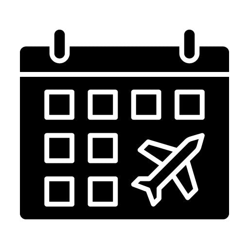 Schedule Glyph Icon | Immigration