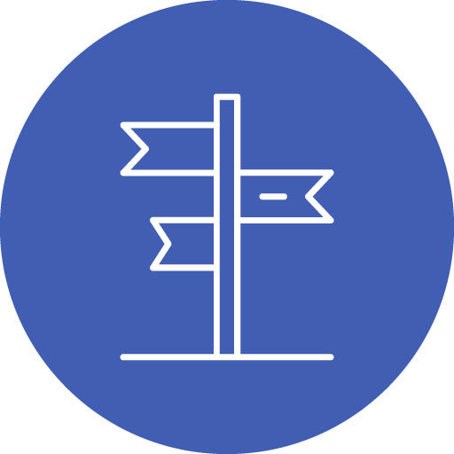 Signage Line Circle Icon