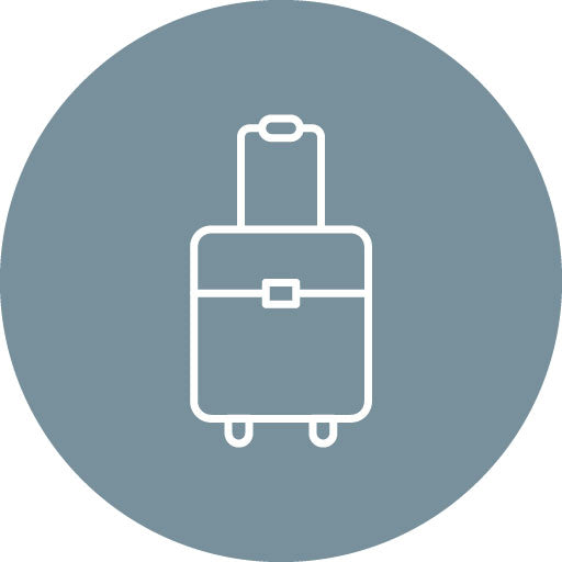 Suitcase Line Circle Icon